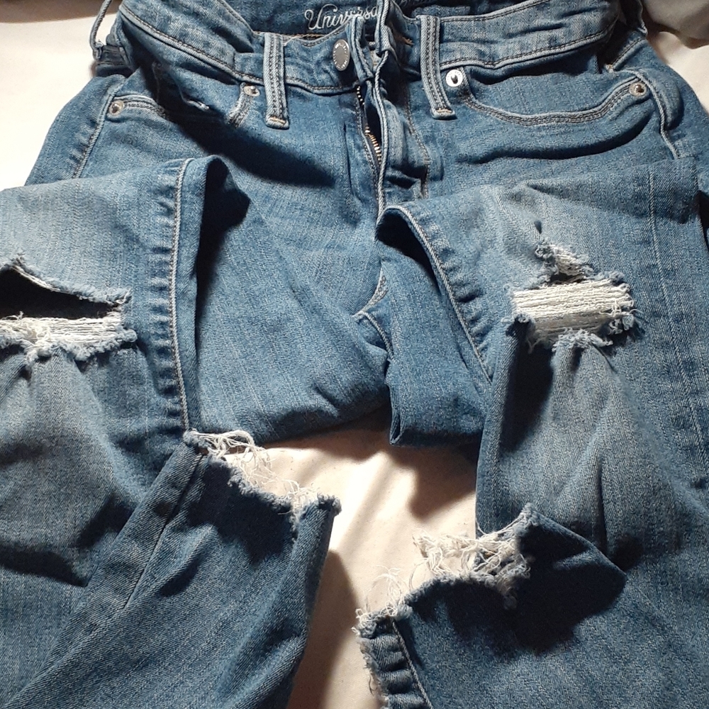 Dark blue jeans
